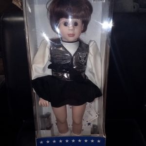 Vintage Raiders cheerleader doll